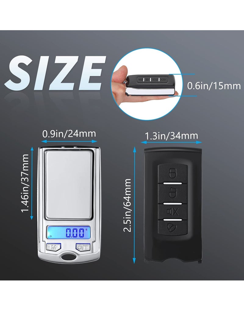 Barakah ميزان جرام محمول، ميزان رقمي صغير لذهب المجوهرات، ميزان إلكتروني دقيق محترف 200 جرام إلى 0.01 جرام، ميزان دقيق بحجم الجيب مع بطارية للمجوهرات، الأعشاب، الطعام، 1 قطعة - Image 5