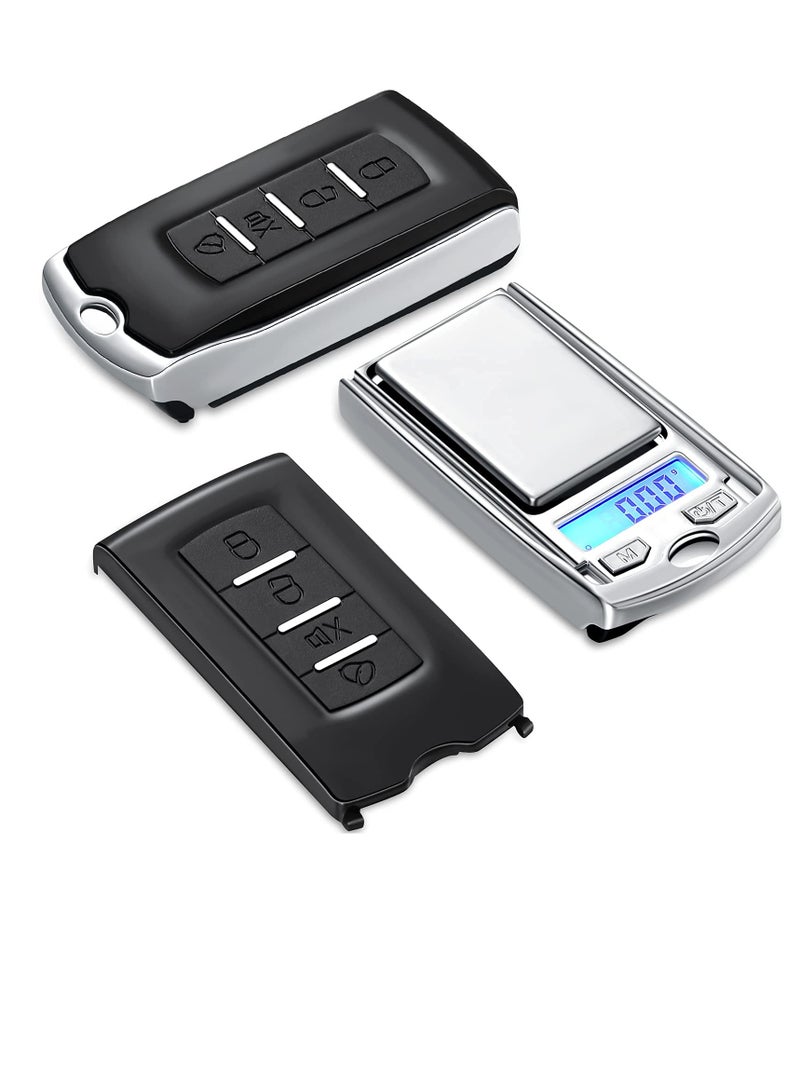 Barakah ميزان جرام محمول، ميزان رقمي صغير لذهب المجوهرات، ميزان إلكتروني دقيق محترف 200 جرام إلى 0.01 جرام، ميزان دقيق بحجم الجيب مع بطارية للمجوهرات، الأعشاب، الطعام، 1 قطعة - Image 1