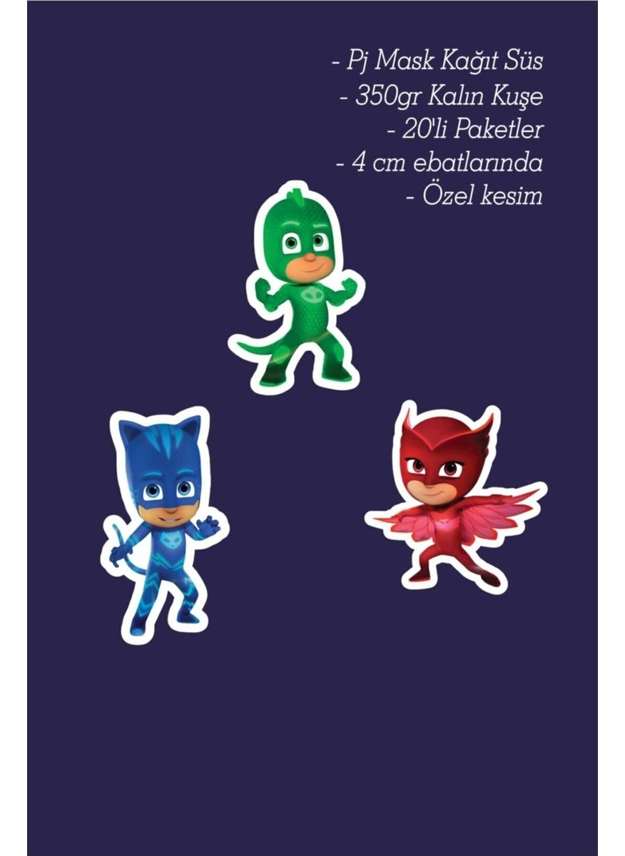 Neşeli Günlerim My Happy Days Pj Mask Paper Figure Objects 