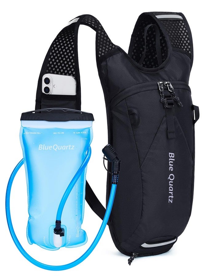 Blue Quartz Hydration Backpack with 2L Water Bladder, Hiking Water Pack with Insulated Compartment for Women Men, Lightweight Running Hydration Vest with Phone Pocket for Cycling, Biking - Image 1