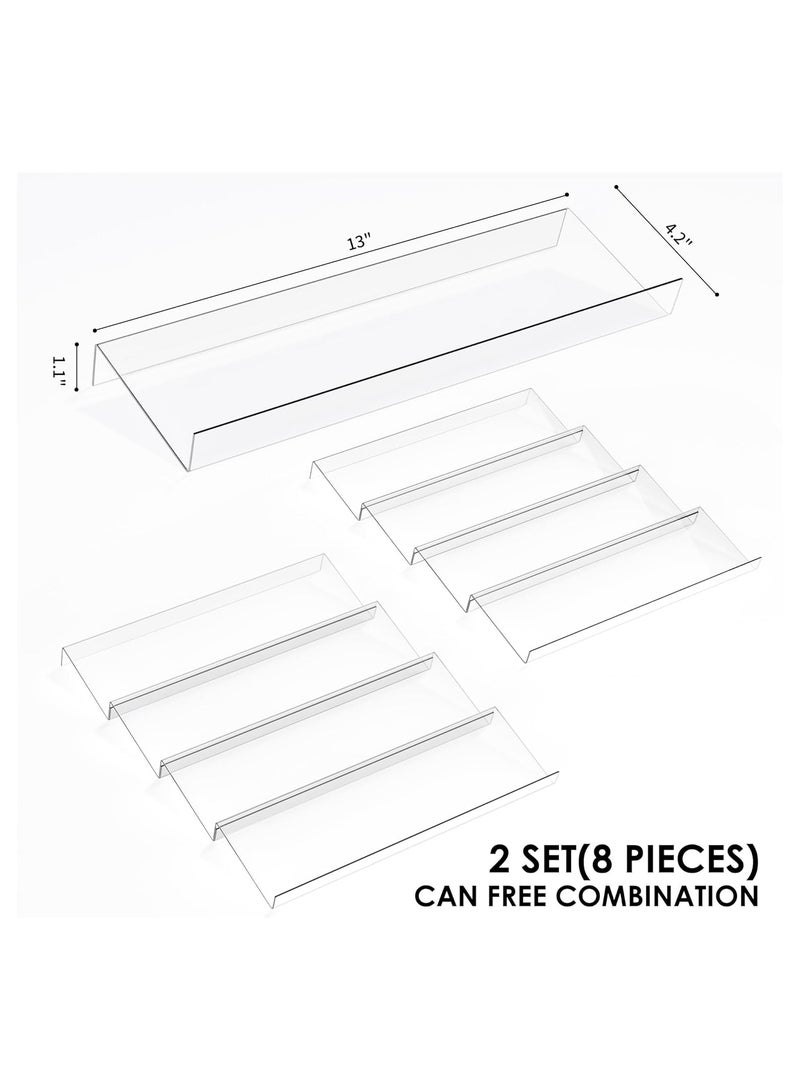 TPGP Spice Drawer Organizer, 4-Tier Clear Acrylic Expandable from 13" to 26" Seasoning Jars Drawer Insert, Kitchen Drawer Spice Rack Tray for Cabinet/Countertop - Image 2