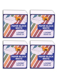 Psi 4-Piece Loose Memo Paper Block White Sheets  - Image 1