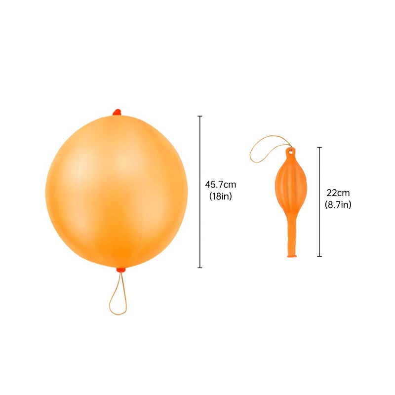 RUBFAC 36 Punch Balloons Punching Balloon Heavy Duty Party Favors For Kids, Bouncy Balls with Rubber Band Handle for Birthday Party, Goodie Bag, Stocking Stuffers for Kids - Image 2