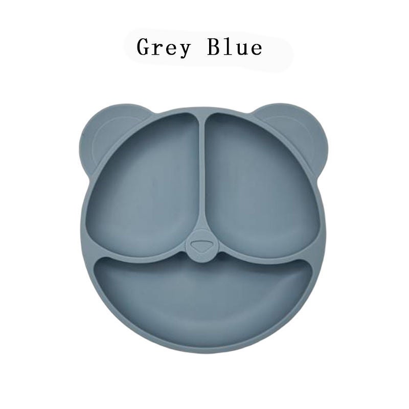 Silicone Dinner Plate Baby Bib Baby Children''s Bowl Tableware Fork Anti-fall Snack Cup suit in stock Eating - Image 1