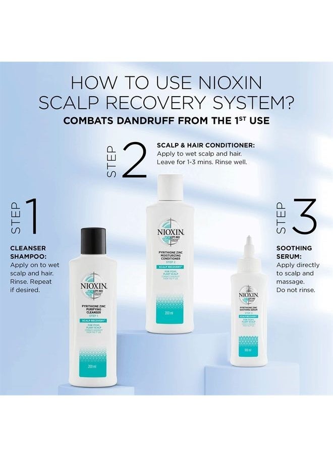 Nioxin - Scalp Recovery Step 2 Moisturizing Conditioner for Itchy, Flaky Scalp, Anti-Dandruff Conditioner with Pyrithione Zinc, 33.8 oz - Image 1