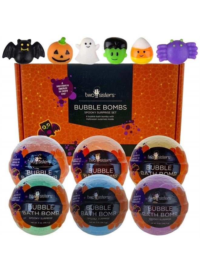 Two Sisters Bubble Bombs Dragon Surprise Set | Bath Bombs for Kids with Toys Inside | 6-Pack Set in a Gift Box | Safe for Sensitive Skin | Natural Fizzy and Bubbly Bath Balls for Boys and Girls - Image 1