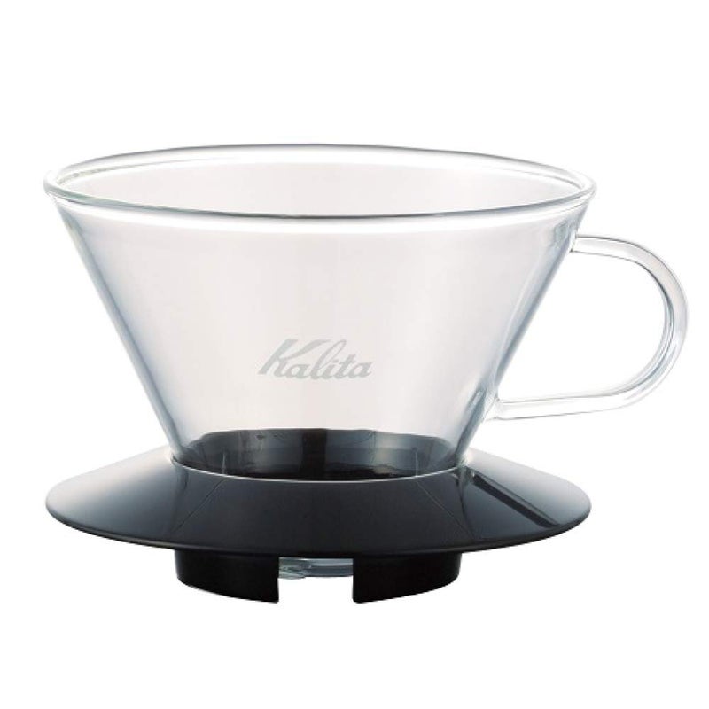 Kalita Kalita Wave Pour Over Coffee Dripper Size 185 Makes 1626oz Single Cup Maker HeatResistant Glass Patented  Portableblack