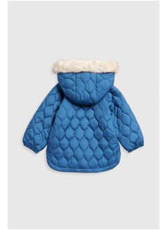 mothercare Navy Quilted Jacket  - Image 1