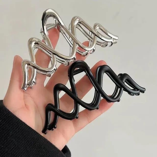 Dartler Spiral Black Clutcher For Women | Stylish Hair Claws For Girls | Trendy Alloy Metal Clips | Premium & Fashionable Girls Hairs Clutch/Accessories | Suitable In Various Occasions | Pack Of 1 | - Image 2