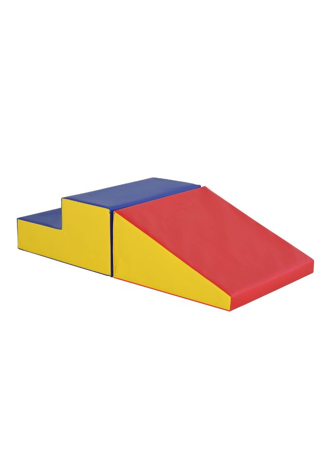 3 Piece Soft Foam Toddler Playtime Corner Climber | Indoor Active Play Structure for Toddlers and Kids |Safe Soft Foam Set for Crawling and Sliding  - Image 4