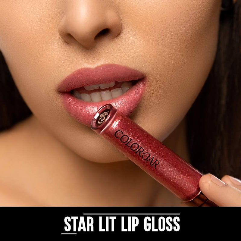 Colorbar Colorbar Starlit Lip GlossShimmy Glossy Finish Gold 6 ml Skin Type Combination Lightweight Paraben Free Enriched with Lotus Flower Extract  - Image 4