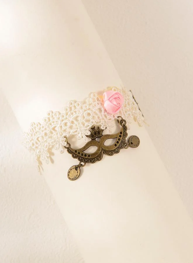 تايك تو Lace Face Mask Pendant Anklet