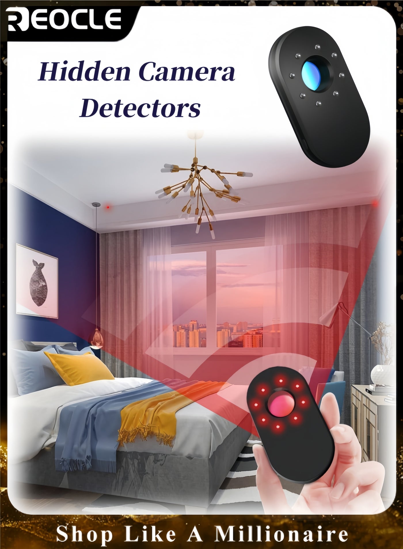 REOCLE REOCLE Hidden Camera Detector Z546D9EE8884205B4AF84Z