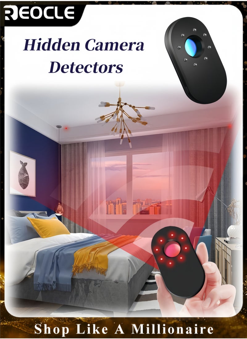 REOCLE Hidden Camera Detectors with LED Light Small Portable Camera Finder for Anti-Sneak Photo & Anti-Monitoring in the Hotel & Bathroom  - Image 1