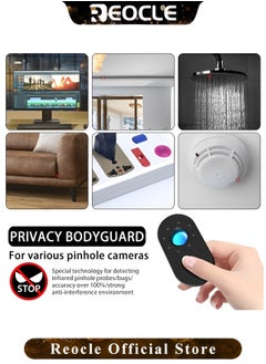 REOCLE Hidden Camera Detectors with LED Light Small Portable Camera Finder for Anti-Sneak Photo & Anti-Monitoring in the Hotel & Bathroom  - Image 3