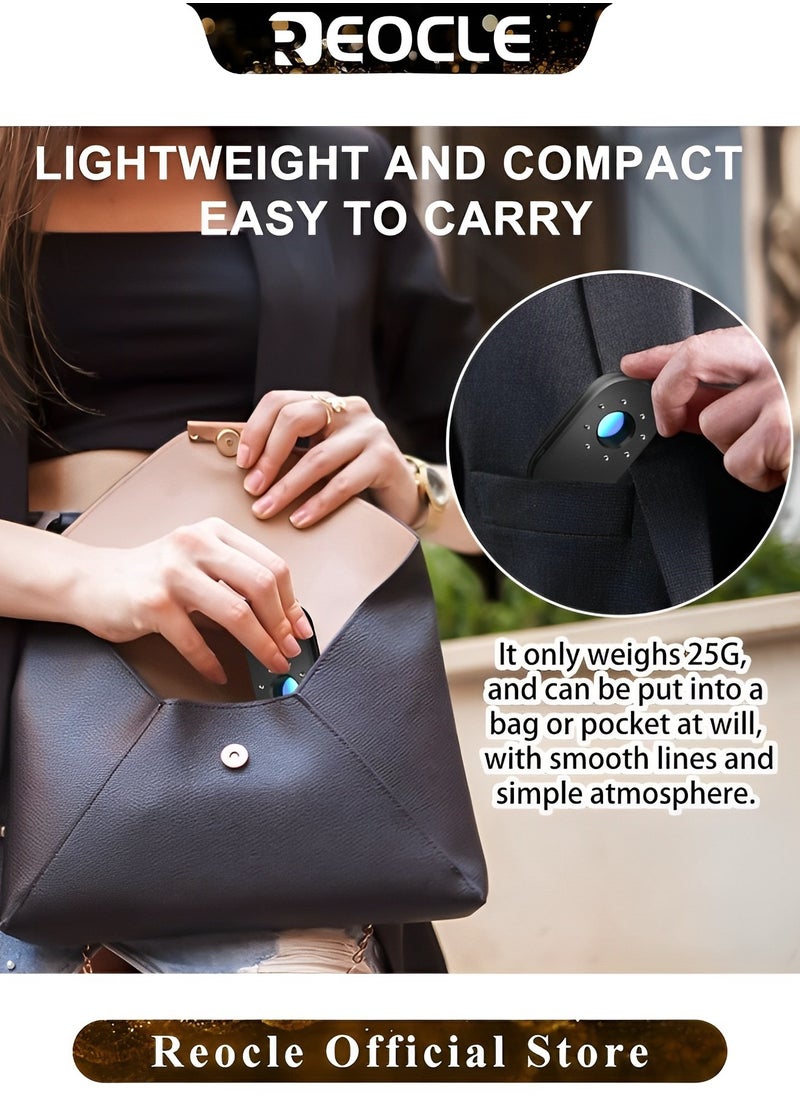 REOCLE Hidden Camera Detectors with LED Light Small Portable Camera Finder for Anti-Sneak Photo & Anti-Monitoring in the Hotel & Bathroom  - Image 4