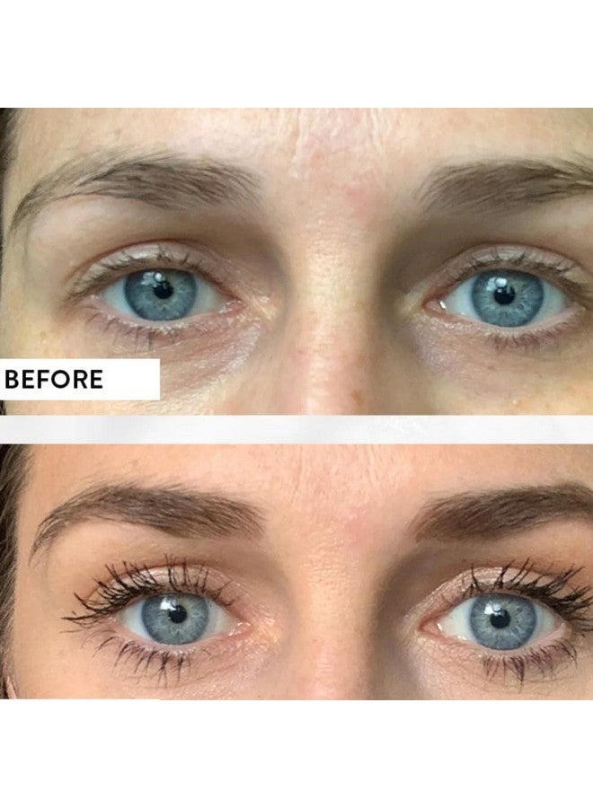 Emani Double Lash Natural Volumizing Mascara With Lash Growth Serum Nontoxic Smudgefree Organic Formula, Suitable For Sensitive Eyes, Paraben And Cruelty Free, Vegan, 0.23 Fl Oz, Granite  - Image 5
