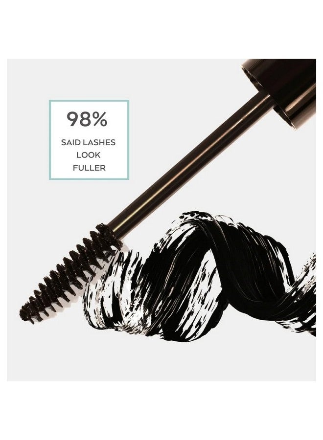 Emani Double Lash Natural Volumizing Mascara With Lash Growth Serum Nontoxic Smudgefree Organic Formula, Suitable For Sensitive Eyes, Paraben And Cruelty Free, Vegan, 0.23 Fl Oz, Granite  - Image 3