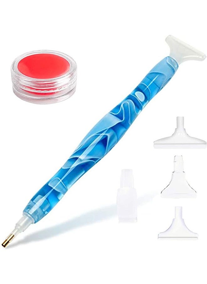 LENND Diamond Painting Pen, Handmade Resin Diamond Painting Pens with Glue Clay and Various Tips, More Comfortable and Faster, 5D Diamond Painting Tools for Diamond Paintings Hobby  - Image 1