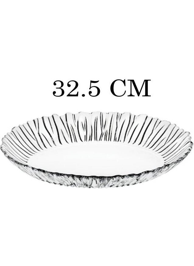 Paşabahçe 10546 Aurora 32 Cm Oval Glass Boat Serving Fruit Plate  - Image 3
