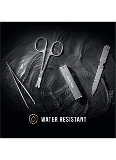 manscaped MANSCAPED® Shears 2.0 Tempered Stainless Steel Men's Nail Kit, Fingernail Clippers, Safety Scissors, Tweezers and Nail File, Travel Manicure Pedicure Set, 4-Piece Luxury Grooming Kit with Compact Case  - Image 5