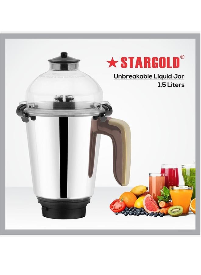 ستارجولد خلاط ومطحنة 3 في 1 مع وعاء فلتر من الفولاذ المقاوم للصدأ ومحرك قوي بقوة 850 واط - Image 2