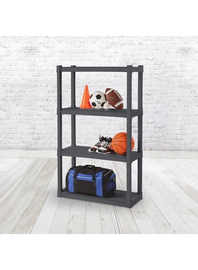 ستيريليت وحدة أرفف مستطيلة قائمة بذاتها أربعة مستويات رمادي مطفأ 145.098 x 87.6 x 36.8 سم 5289426 - Image 4