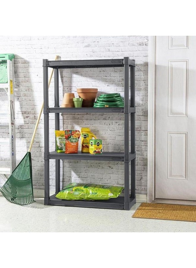 ستيريليت وحدة أرفف مستطيلة قائمة بذاتها أربعة مستويات رمادي مطفأ 145.098 x 87.6 x 36.8 سم 5289426 - Image 2