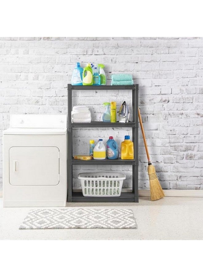 ستيريليت وحدة أرفف مستطيلة قائمة بذاتها أربعة مستويات رمادي مطفأ 145.098 x 87.6 x 36.8 سم 5289426 - Image 3