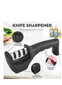 NIBEMINENT Knife Sharpener, 3-Stage Kitchen Sharpener  - Image 4