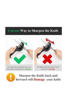 NIBEMINENT Knife Sharpener, 3-Stage Kitchen Sharpener  - Image 3