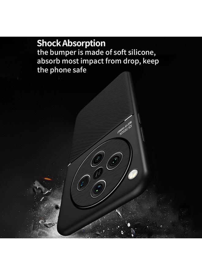 S-TOP Case For OPPO Find X8 Pro Classic Tilt Strip Grain Magnetic PC Hybrid TPU Phone Case - Image 5