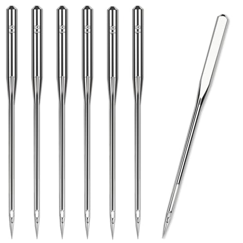 HLARTNET 50 Pcs Size 100/16 Universal Leather&Jeans Sewing Machine Needles, Heavy Duty Machine Needles for Thickened Fabrics, Compatible with Home Sewing Machine - Image 1