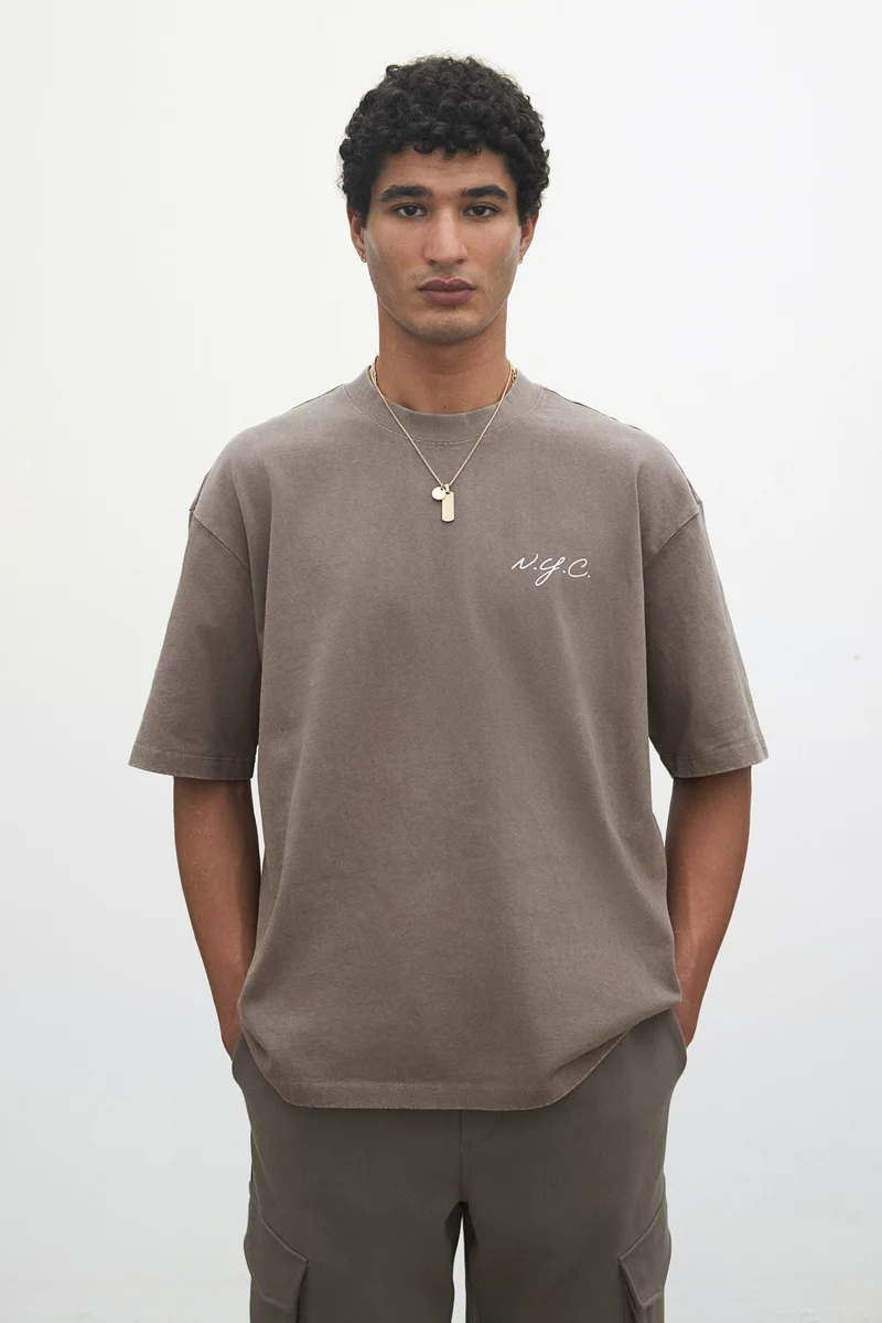 H&M Loose Fit Washed T-shirt