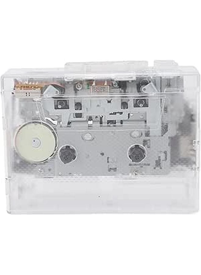 مشغل كاسيت محمول مع بلوتوث وراديو FM ومحول MP3 ومقبس سماعات الرأس - Image 1