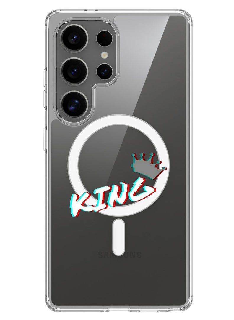 Theodor Magnetic Case for Samsung Galaxy S25 Ultra 6.9-inch Compatible with MagSafe Wireless Charging, Shockproof Phone Bumper Cover King - Image 1