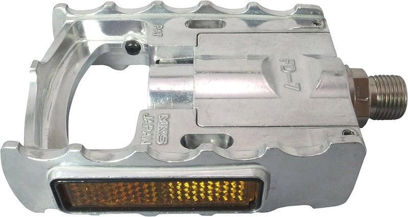 MKS FD-7 Folding Bicycle Pedals with Integrated Reflectors - Lightweight and Sturdy Design for Urban Commuting - Image 2