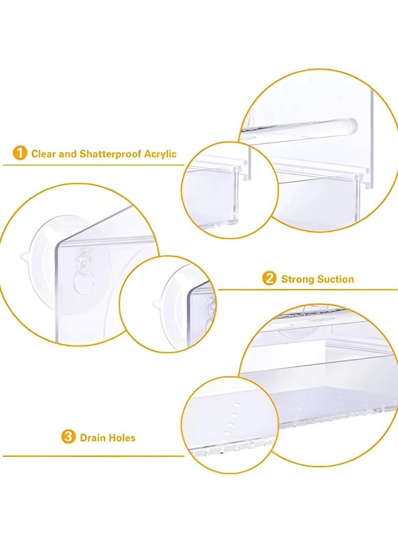 آنا طبق تغذية الطيور الشفاف الأكريليكي المعلق للخارج - Image 2