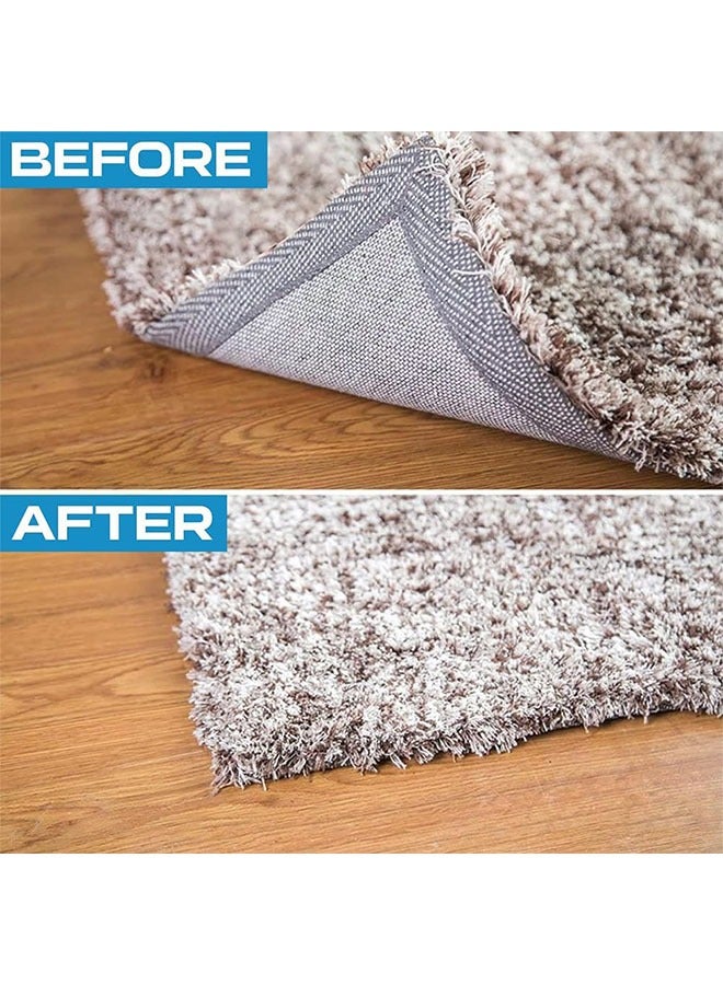 meayul 12Pack Double Sided Washable Removable Carpet Tape, Rug Gripper, Non Slip Rug Grippers, for Hardwood Floors as well as Tile Non-Slip Rug Pad, Grab your area rugs, prevent curling and wrinkling at the corners of the rugs, prevent sliding  - Image 4