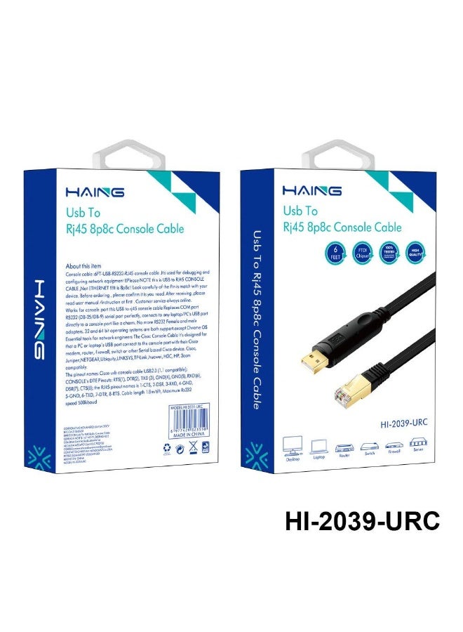 Haing USB To Rj45 8p8c Console Cable 1.8M