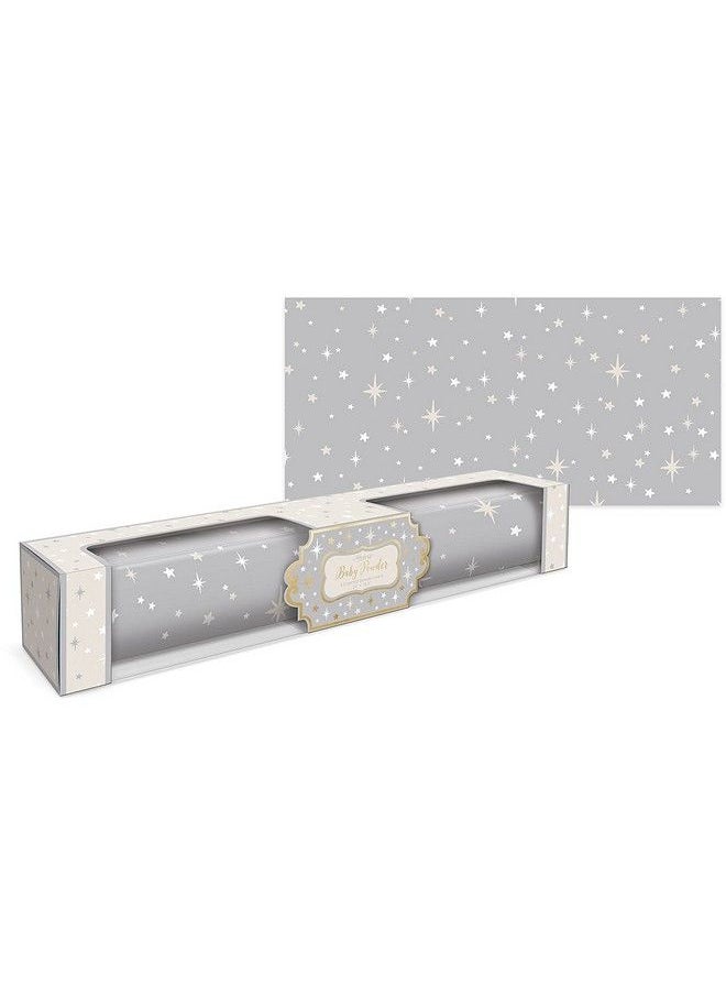 Lady Jayne - Dove Gray With Stars Baby Powder Scented Drawer Liners 6 Sheets - Image 1