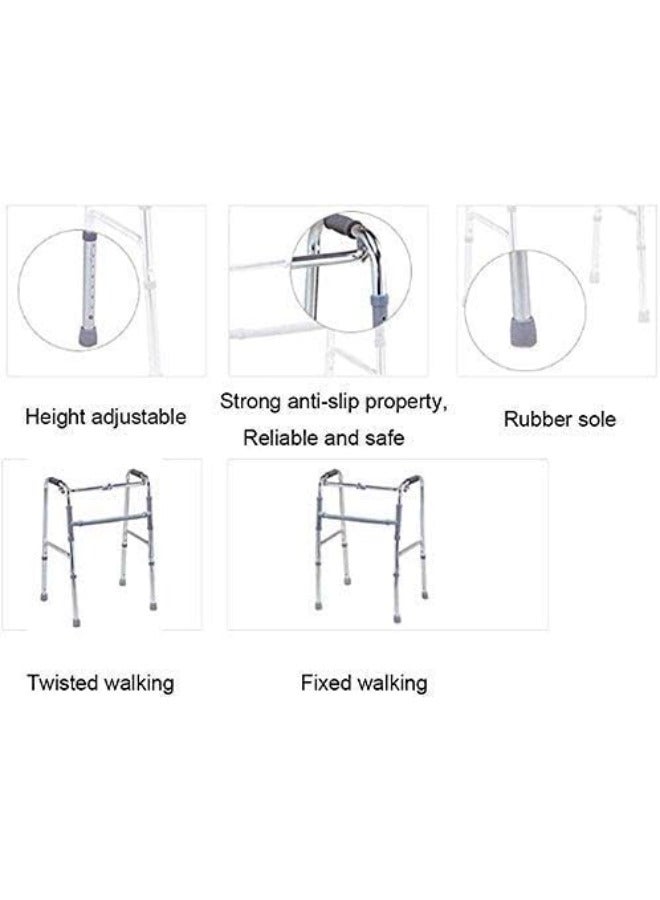 UNIFORCE Foldable Adjustable Walker - Lightweight and Perfect for Seniors and Patients - Image 3
