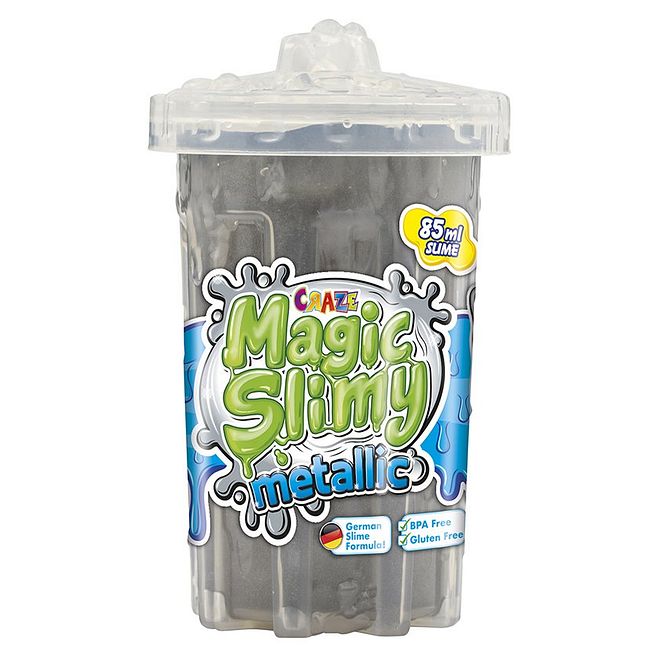Craze Magic Slime Metallic Grey - Non-Toxic, Stretchy & Fun, Enhances Creativity, Perfect for Kids 5 , 85ml - Image 3