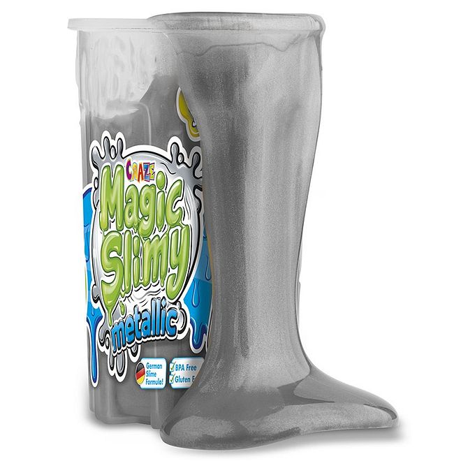 Craze Magic Slime Metallic Grey - Non-Toxic, Stretchy & Fun, Enhances Creativity, Perfect for Kids 5 , 85ml - Image 4