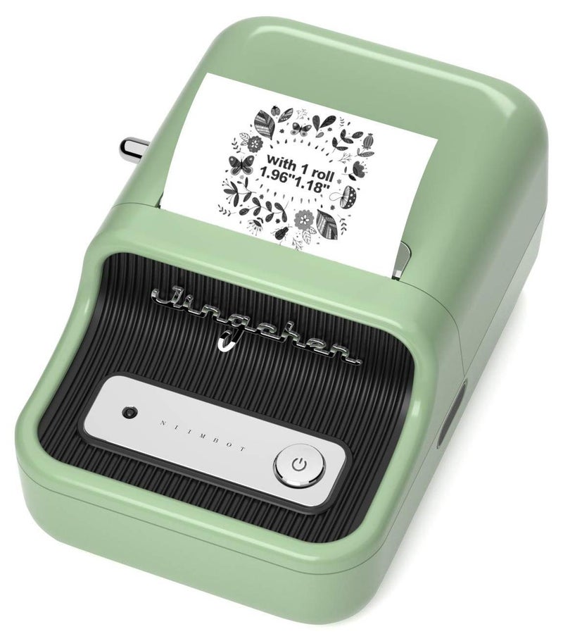 NIIMBOT B21S Label Maker Portable Bluetooth Thermal Label Printer Green - Image 1