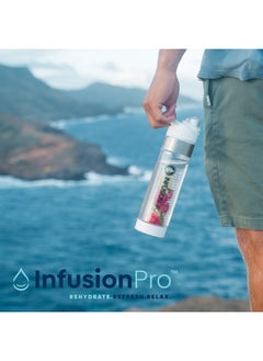 Infusion Pro 24 Oz Fruit Infuser Water Bottle With Flavor Infuser And Flip Top Lid : Insulated Sleeve & Fruit Infused Water Ebook : Bottom Loading Water Infuser For More Flavor : Unique Gift Idea  - Image 3