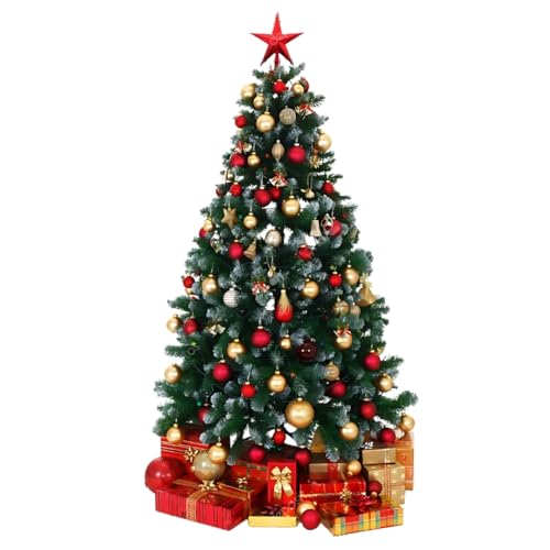 Northland Snow Pine Christmas Tree 5 Feet with Decoration, Heavy Bushy - Imported Quality - Xmas Tree Christmas Tree 5 Feet for Home, Church, Office, School, College (40 Pieces Big Decoration) - Image 1