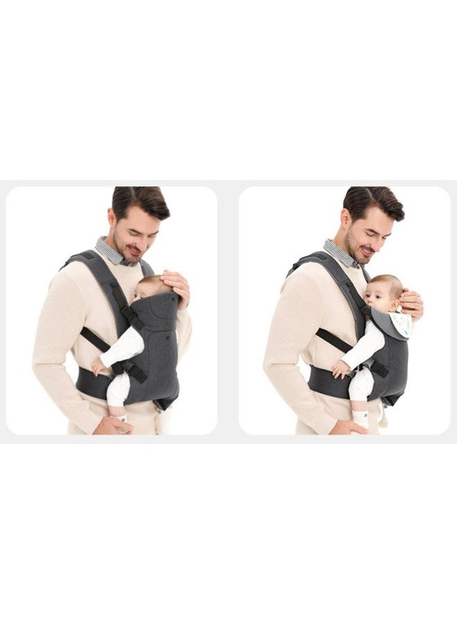 GUCHIGU Hip Seat Baby Carrier with 4 Carry Positions | Baby Carrier with Hip Seat for 6 to 36 Months | Adjustable New-Born to Toddler Carrier | Max Weight Up to 20 Kgs - CRB3113A (Grey) - Image 2