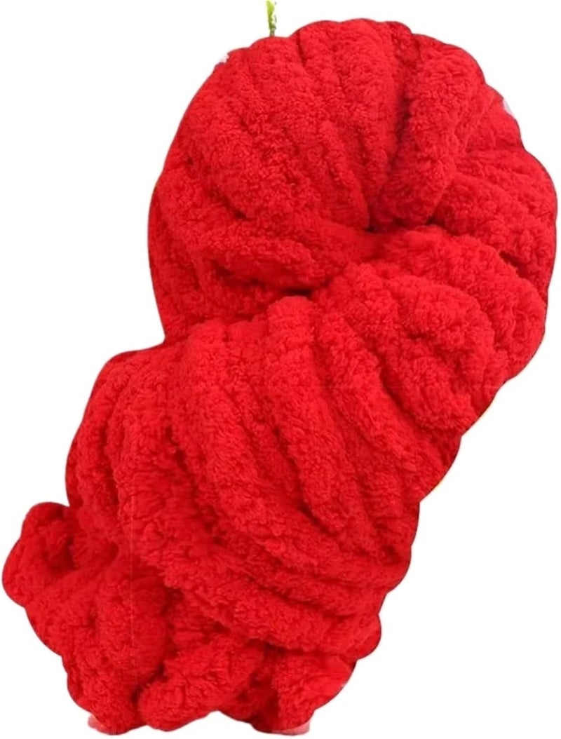 Repeated use friendly design 500g of Thick Chenille Yarn for Blankets, Ultra-Soft, Thick, Fluffy, Giant Chenille-Style Polyester Yarn for Home Decoration Projects Yarn for Crocheting(12 Red) All environment compatible Balanced structure All temp range compatible build All-scene tailored quality Modern versatile shape Tiered purchase options Local available supply Scheduled warehouse deliver Quick available purchase options Transit damage minimized design Spec upgraded improved quality Intercity storage hub Changing environment compatible Cross part assemble fit Global trendy simple build Multi-hub shipment dispatch Tight fitted parts Certified local stock Water rust proof Well-engineered versatile build Reinforced edge Popular practical build Stable local goods source Sand resistant - Image 1