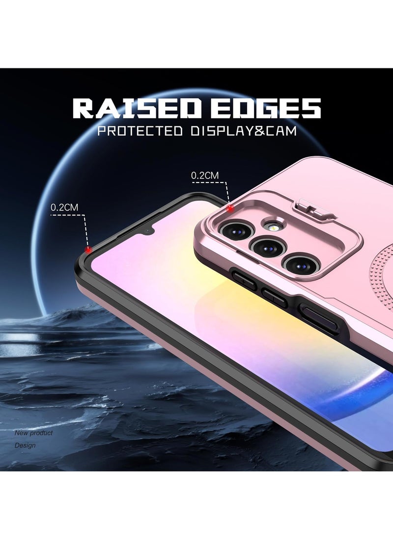 Generic samsung a15 cover hybrid Full Protection Case Magnetic Wireless Charging Case Stand Camera protection TPU For samsung galaxy a15  - Image 2